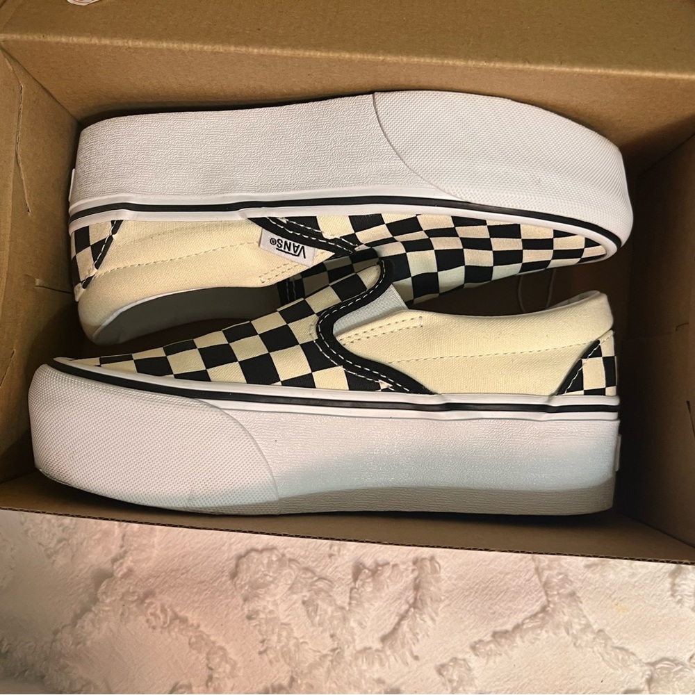 Vans platform slide on sneakers